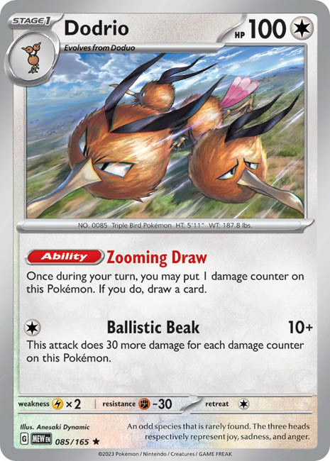 Pokemon TCG - Dodrio - MEW