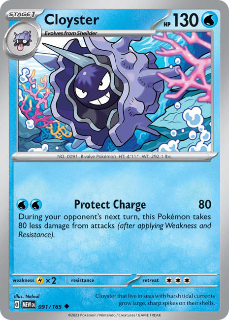 Pokemon TCG - Cloyster - MEW