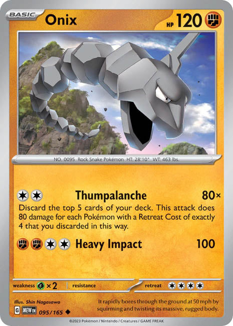 Pokemon TCG - Onix - MEW