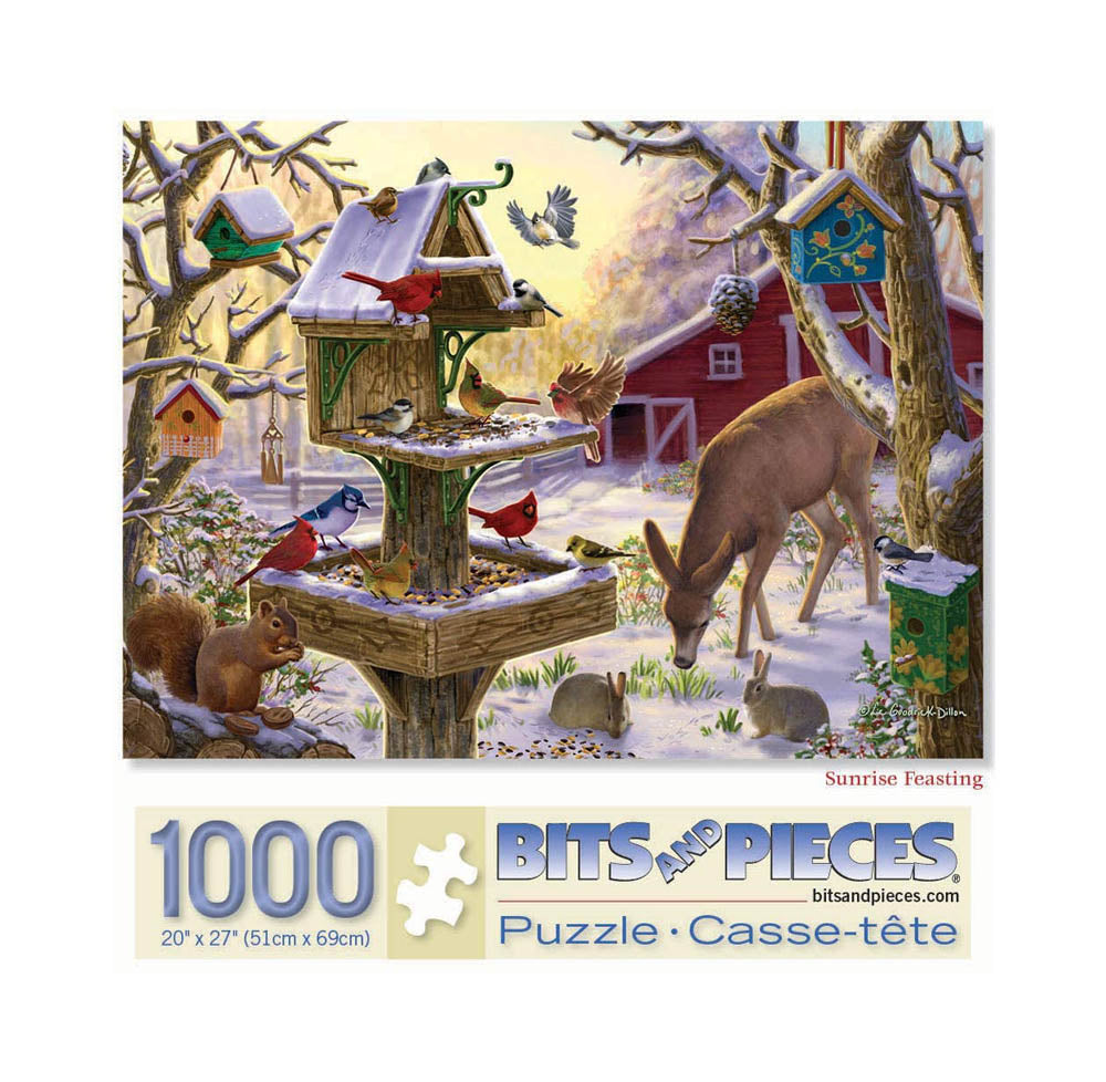 Bits and Pieces 500pc Puzzle - Sunrise Feasting Main image