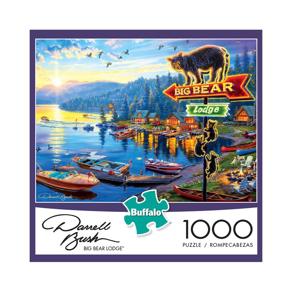 Buffalo 1000pc Puzzle - Darrell Bush - Big Bear Lodge-TCG Nerd Main image