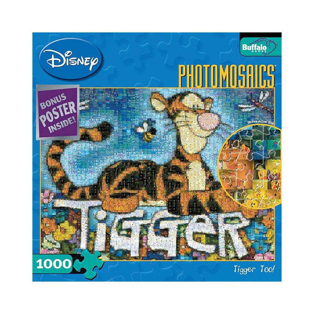 Buffalo 1000pc Puzzle - Disney Photomosaic - Tigger Too!-TCG Nerd Main image