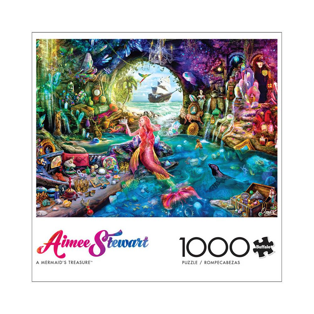 Buffalo 1000pc Puzzle - Aimee Stewart - A Mermaid's Treasure-TCG Nerd Main image