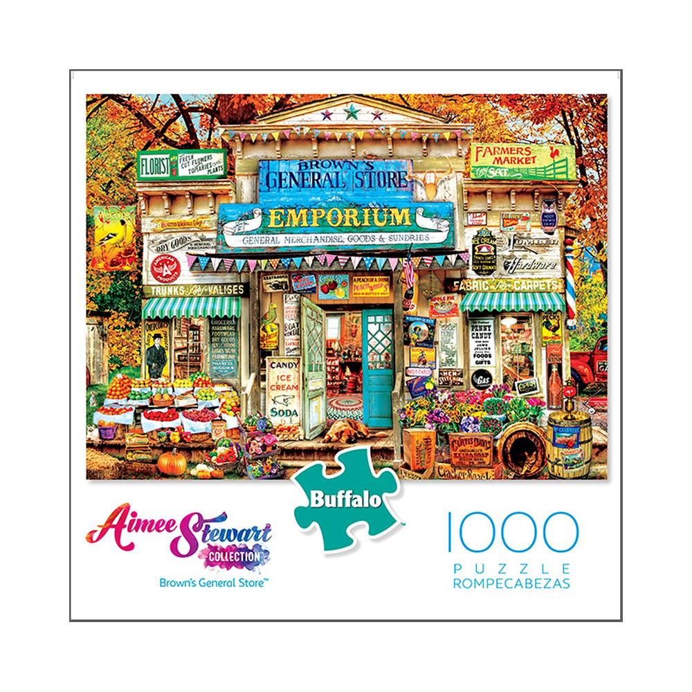 Buffalo 1000pc Puzzle - Aimee Stewart - Brown's General Store Main image