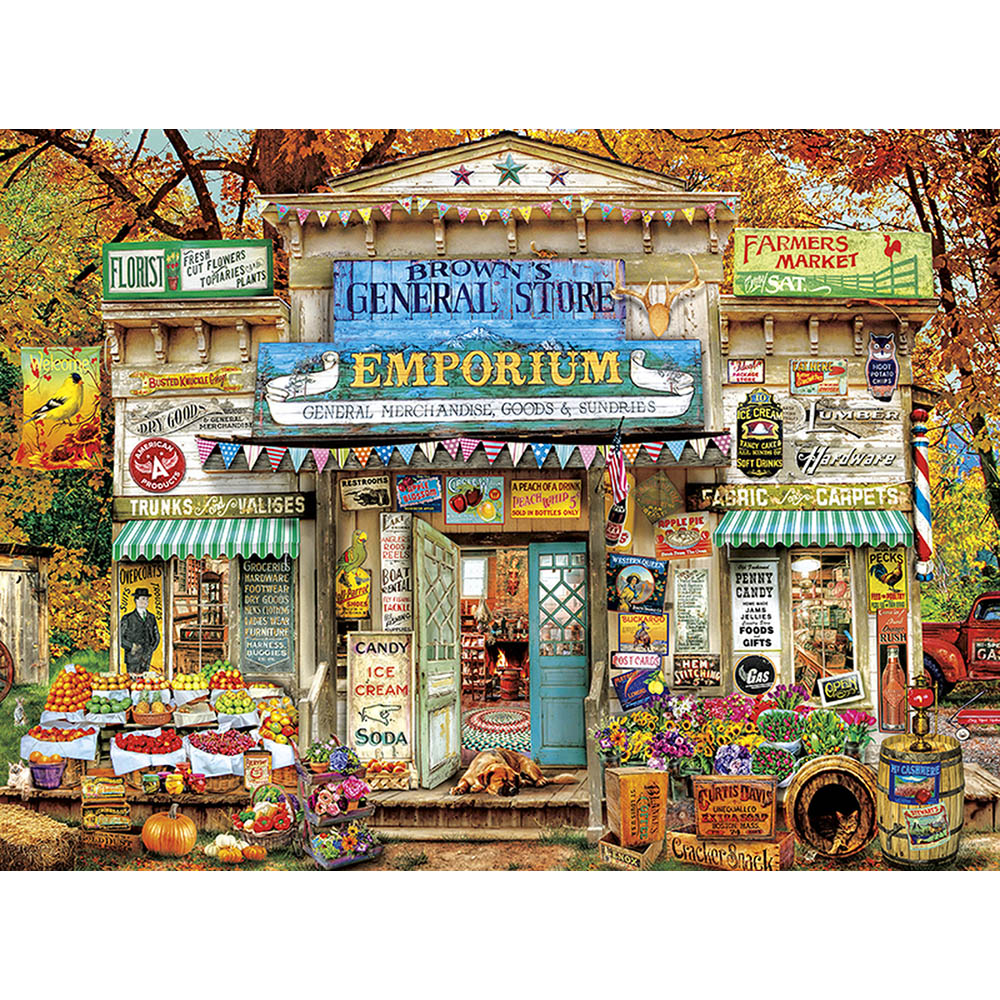 Buffalo 1000pc Puzzle - Aimee Stewart - Brown's General Store Secondary image