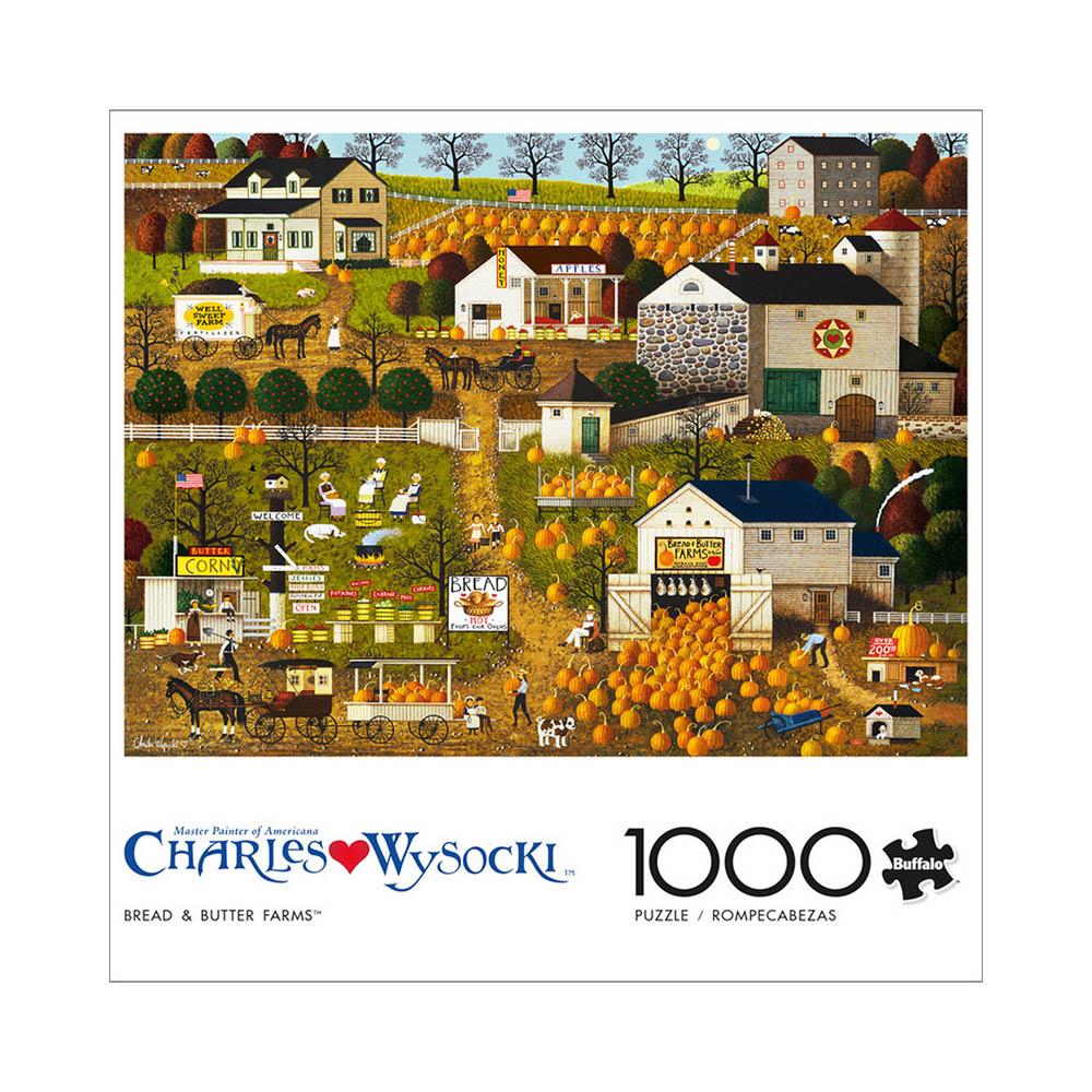 Buffalo 1000pc Puzzle - Charles Wysocki - Bread and Butter Farms-TCG Nerd Main image