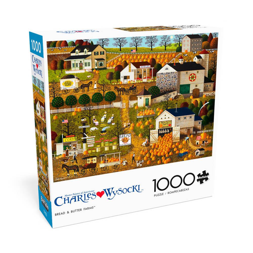 Buffalo 1000pc Puzzle - Charles Wysocki - Bread and Butter Farms-TCG Nerd