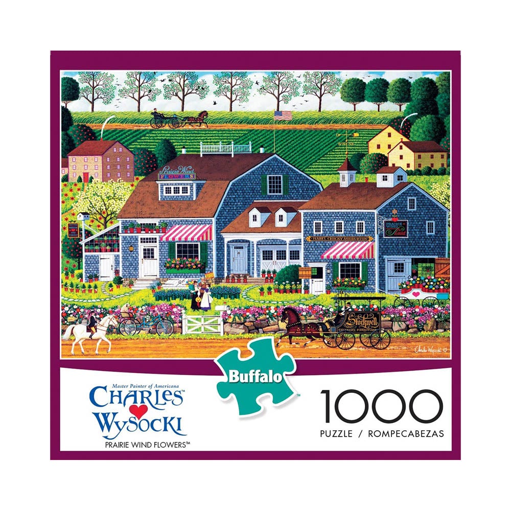 Buffalo 1000pc Puzzle - Charles Wysocki - Prairie Wind Flowers-TCG Nerd
