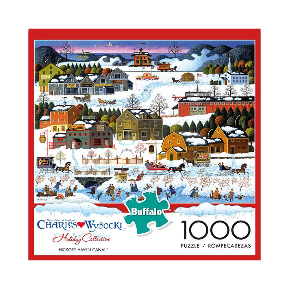 Buffalo 1000pc Puzzle - Charles Wysocki - Hickory Haven Canal-TCG Nerd