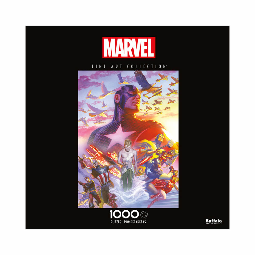 Buffalo 1000pc Puzzle - Marvel™ - Fine Art Collection - Captain America #22-TCG Nerd Main image