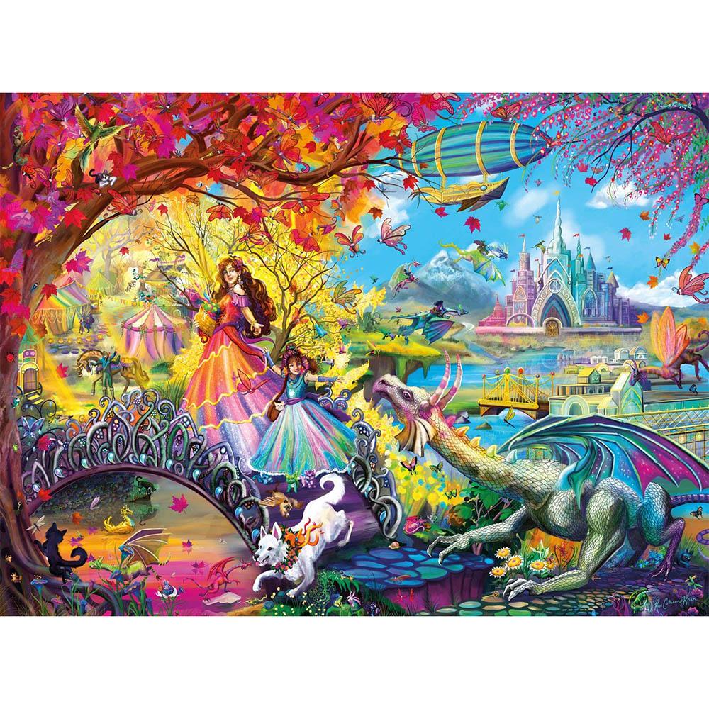 Buffalo 1000pc Puzzle - Flights of Fantasy - Rose Cat Khan - Autumn Castle Festival Secondary image