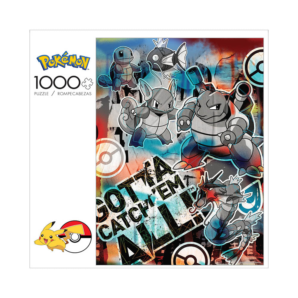 Buffalo 1000pc Puzzle - Pokemon - Squirtle Evolution Graffiti-TCG Nerd