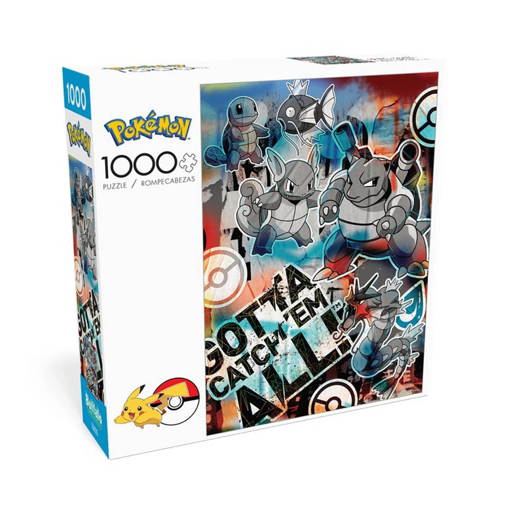 Buffalo 1000pc Puzzle - Pokemon - Squirtle Evolution Graffiti-TCG Nerd