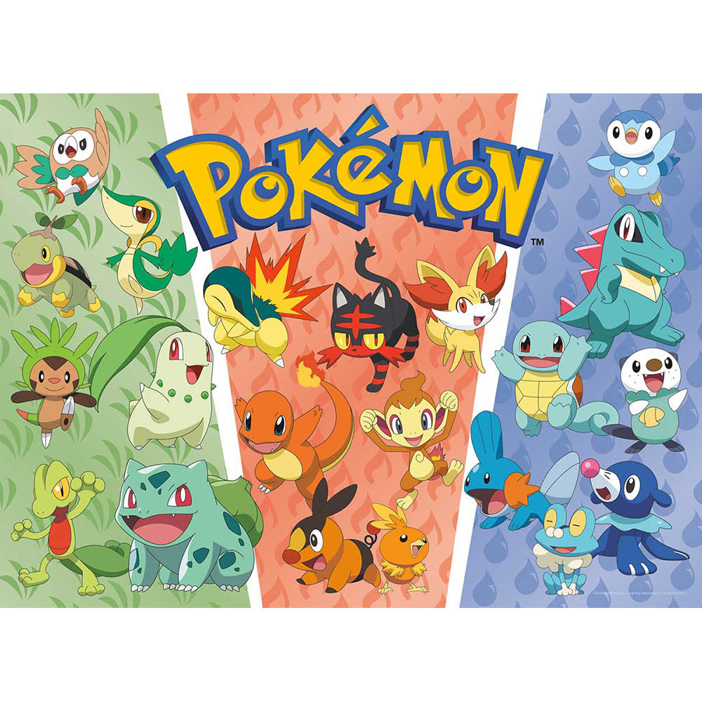 Buffalo 100pc Puzzle - Pokemon - Starter Pokemon Secondary image
