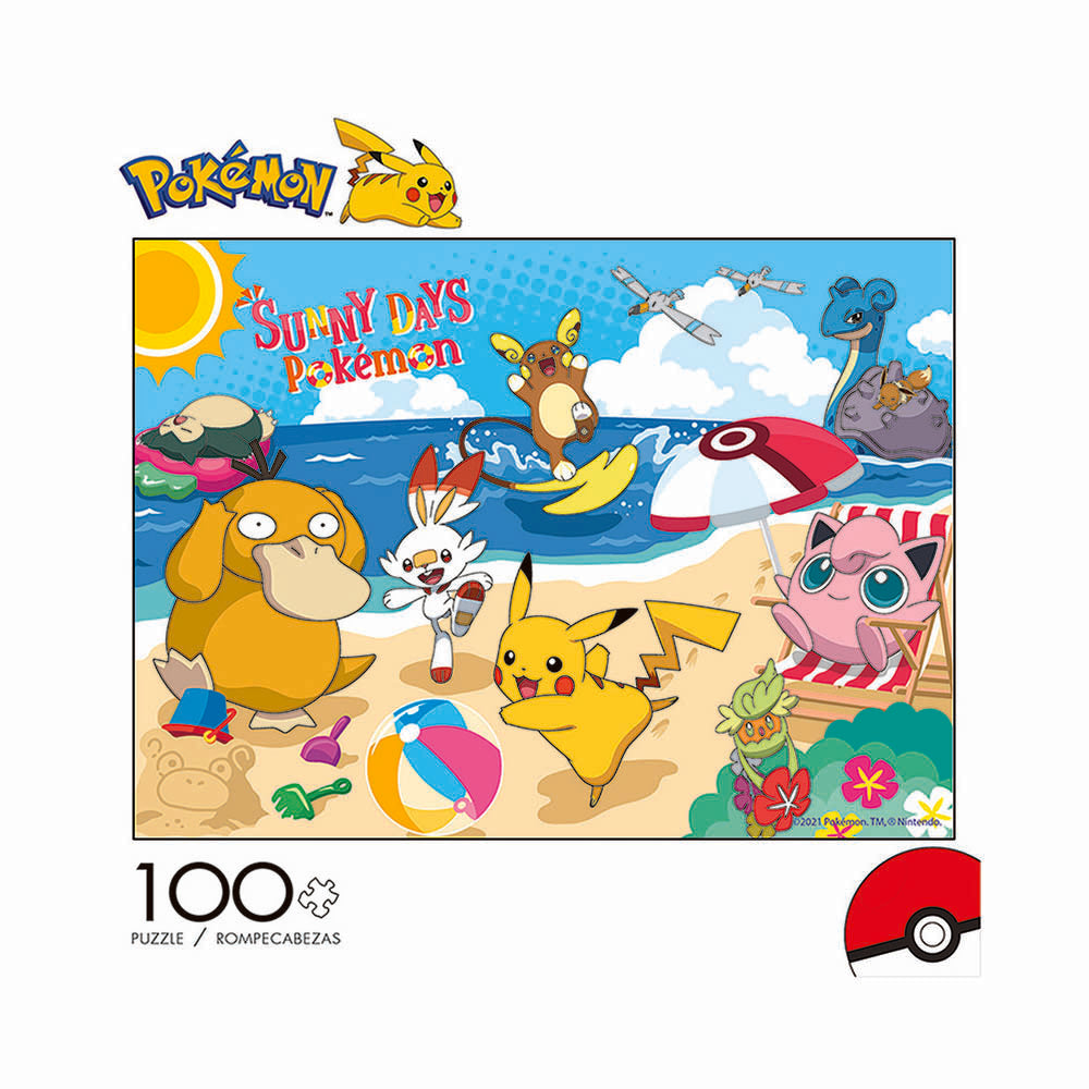 Buffalo 100pc Puzzle - Pokemon - Sunny Days-TCG Nerd Main image