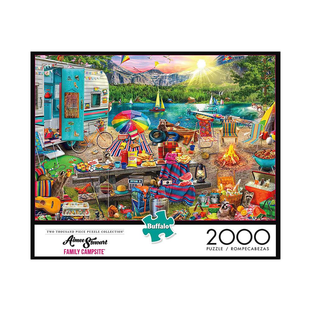 Buffalo 2000pc Puzzle - Aimee Stewart - Family Campsite-TCG Nerd Main image