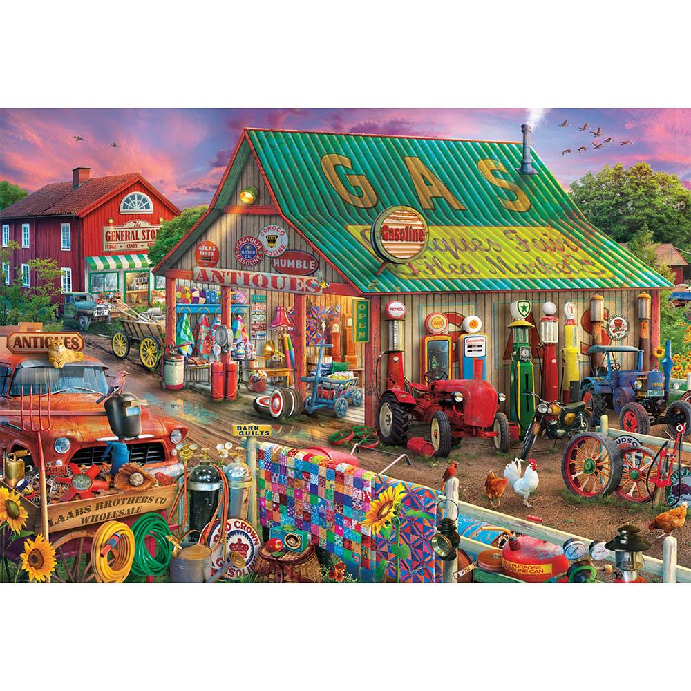 Buffalo 2000pc Puzzle - Antique Market Secondary image