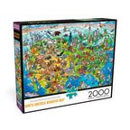 Buffalo 2000pc Puzzle - North America Wonders Map-TCG Nerd
