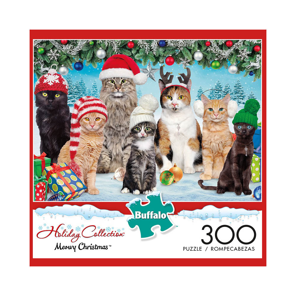 Buffalo 300pc Puzzle - Holiday Collection - Meowry Christmas Main image