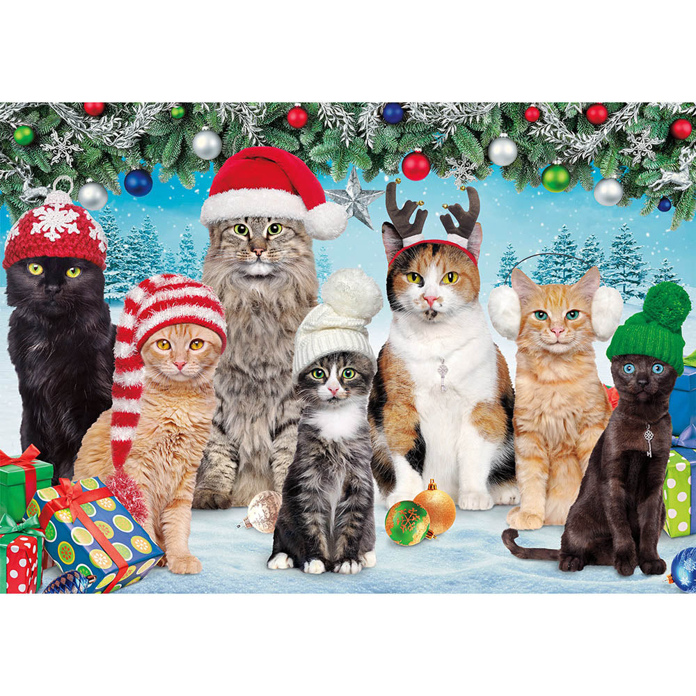 Buffalo 300pc Puzzle - Holiday Collection - Meowry Christmas Secondary image