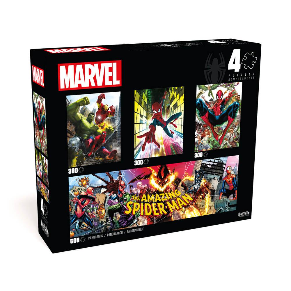 Buffalo 4in1 Multipack Puzzle - Marvel Spiderman-TCG Nerd
