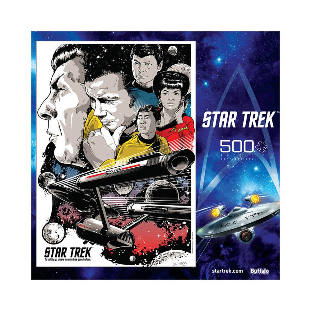 Buffalo 500pc Puzzle - Star Trek - To Boldly Go Where No Man Has Gone Before-TCG Nerd