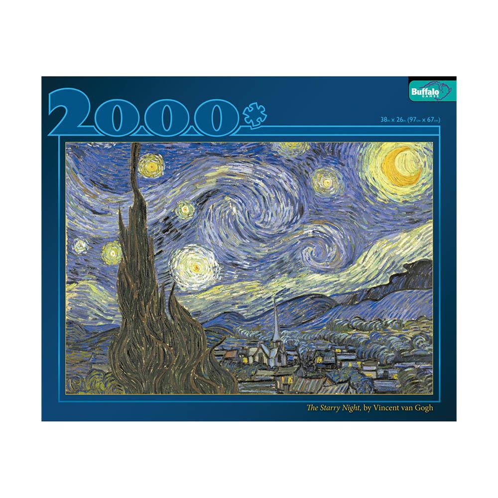 Buffalo 2000pc Puzzle - The Starry Night, Vincent van Gogh-TCG Nerd Main image