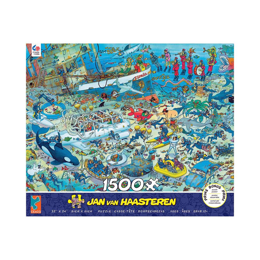 Ceaco - 1500pc Puzzle - Jan van Haasteren - Deep Sea Fun-TCG Nerd Main image