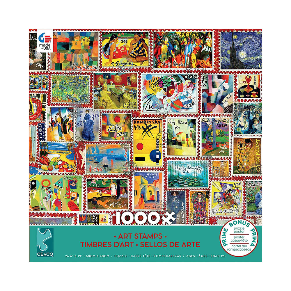 Ceaco 1000pc Puzzle - Art Stamps Main image