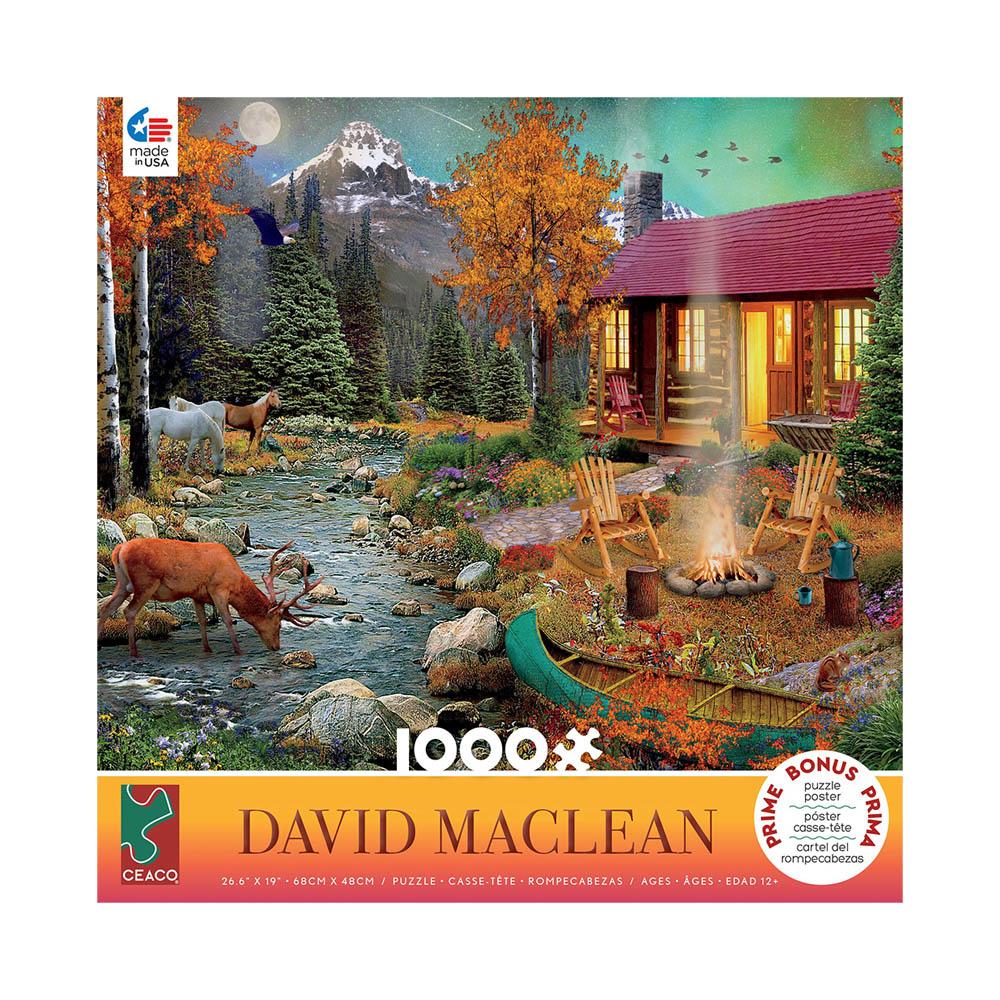 Ceaco 1000pc Puzzle - David Maclean - Aurora Lights-TCG Nerd Main image