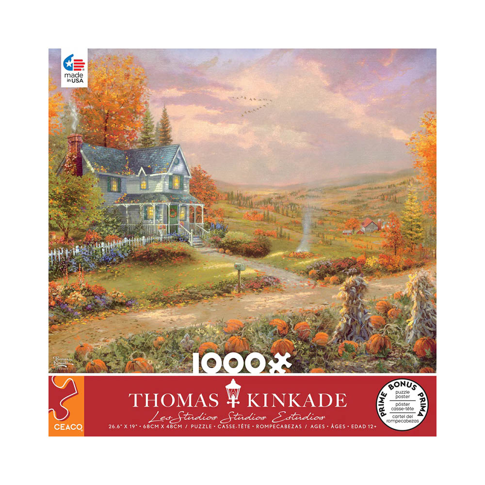 Ceaco 1000pc Puzzle - Thomas Kinkade - Autumn at Apple Hill Main image