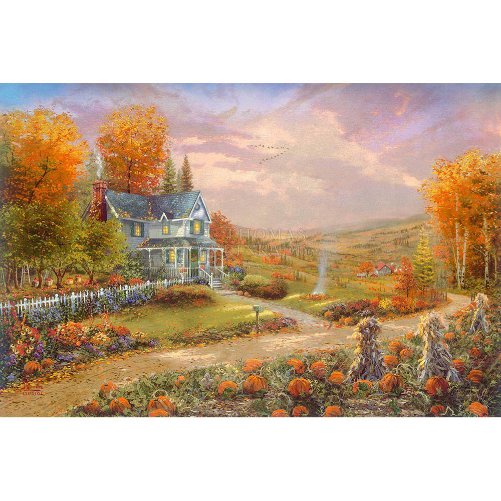 Ceaco 1000pc Puzzle - Thomas Kinkade - Autumn at Apple Hill Secondary image