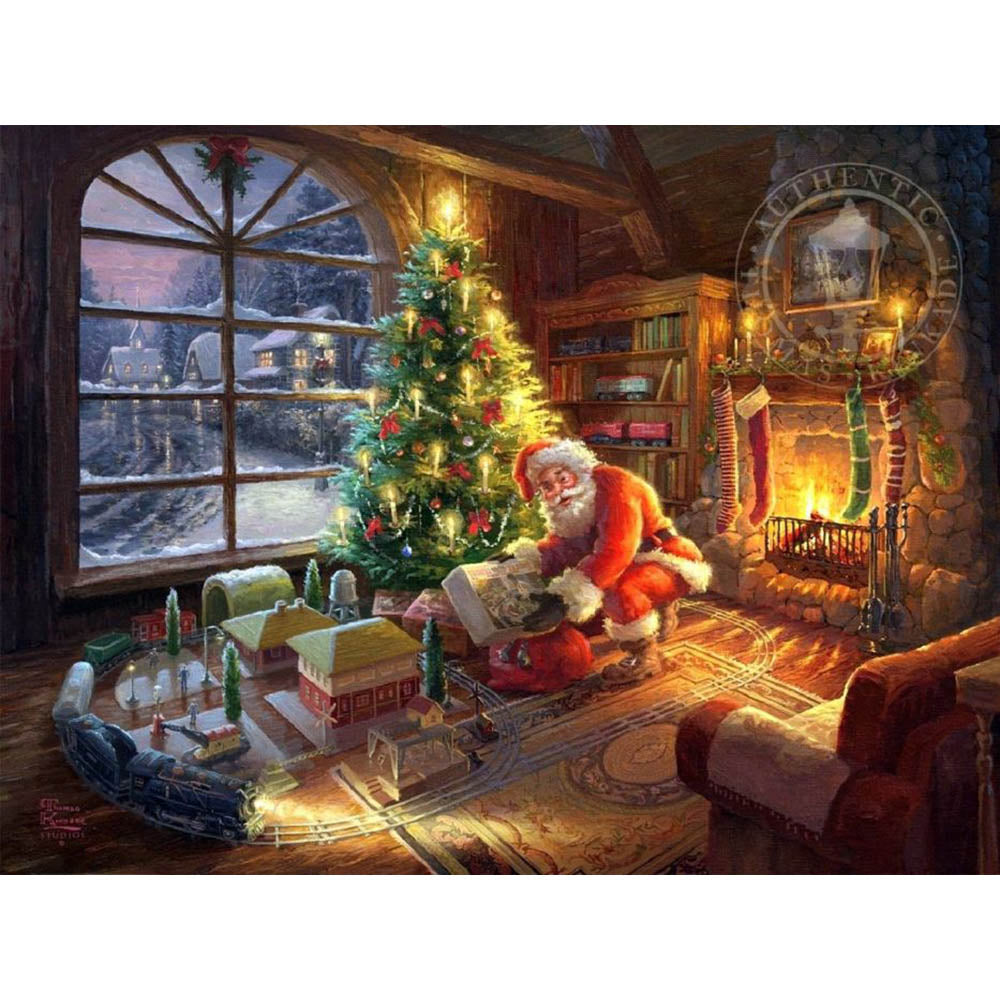 Ceaco 1000pc Puzzle - Thomas Kinkade - Santa's Special Delivery Secondary image