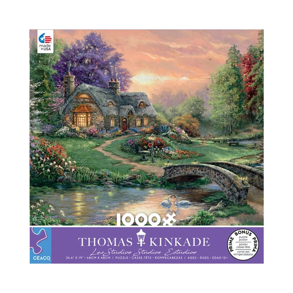 Ceaco 1000pc Puzzle - Thomas Kinkade - Sweetheart Retreat Main image