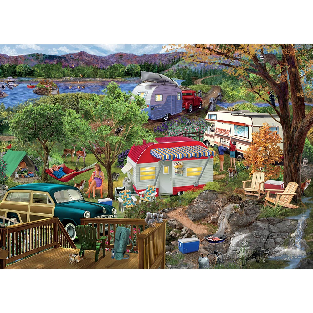 Ceaco 1000pc Puzzle - Weekend Retreat - Camping Secondary image