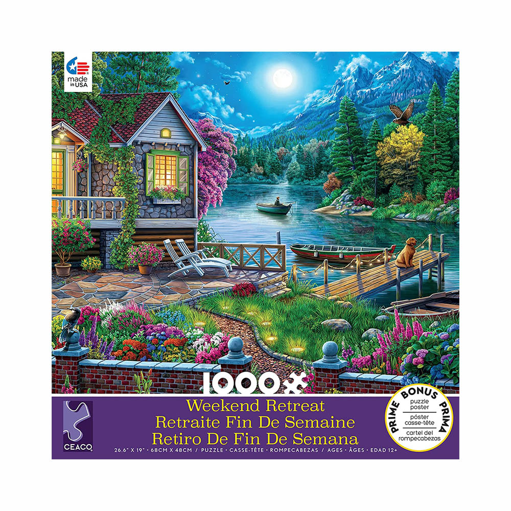 Ceaco 1000pc Puzzle - Weekend Retreat - Lakehouse-TCG Nerd Main image