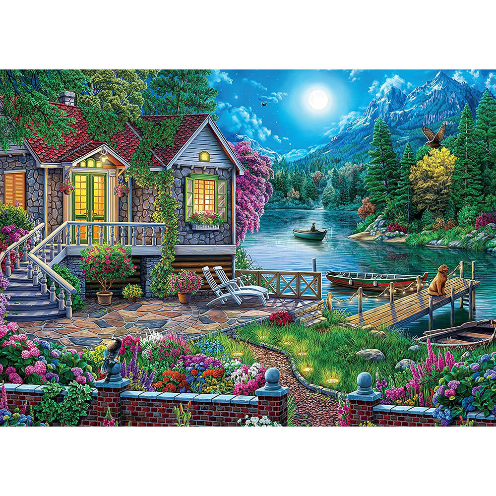 Ceaco 1000pc Puzzle - Weekend Retreat - Lakehouse Secondary image