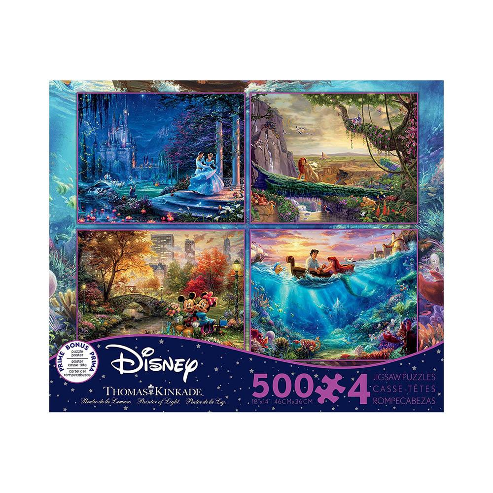Ceaco 4in1 Multipack Puzzle #1 - Disney Thomas Kinkade-TCG Nerd Main image