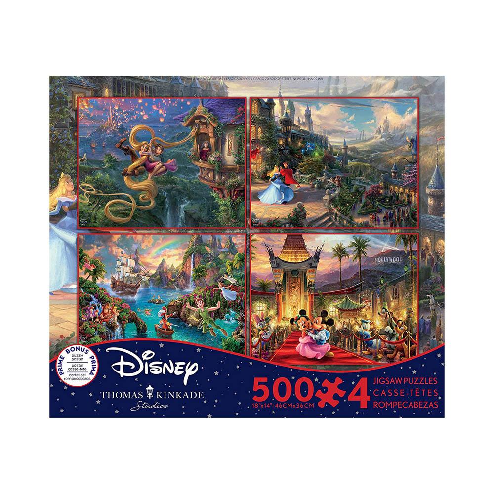 Ceaco 4in1 Multipack Puzzle #5 - Disney Thomas Kinkade-TCG Nerd Main image