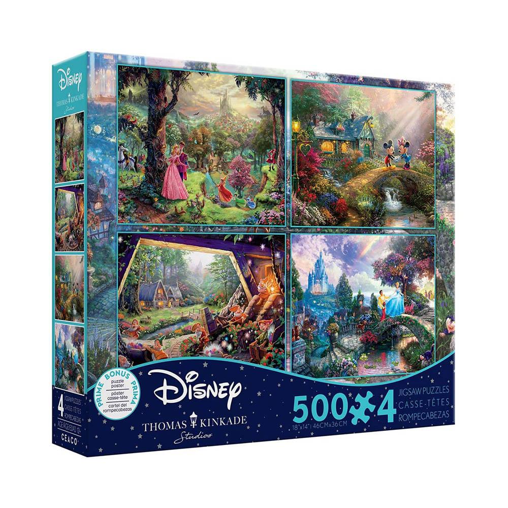 Ceaco 4in1 Multipack Puzzle #6 - Disney Thomas Kinkade-TCG Nerd