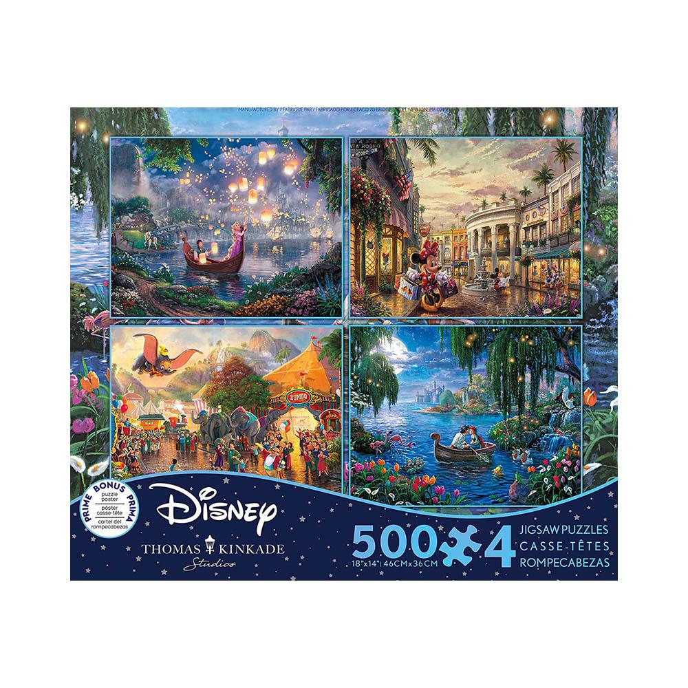 Ceaco 4in1 Multipack Puzzle #7 - Disney Thomas Kinkade-TCG Nerd Main image