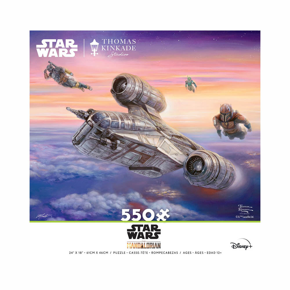 Ceaco 550pc Puzzle - Star Wars™ The Mandalorian - The Escort-TCG Nerd Main image