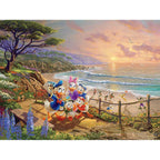 Ceaco 750pc Puzzle - Disney Thomas Kinkade - Donald and Daisy A Duck Day Afternoon-TCG Nerd
