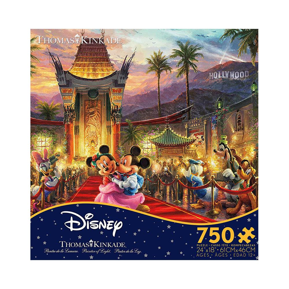 Ceaco 750pc Puzzle - Disney Thomas Kinkade - Mickey and Minnie Hollywood-TCG Nerd Main image