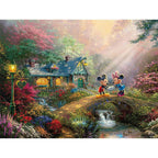 Ceaco 750pc Puzzle - Disney Thomas Kinkade - Sweetheart Bridge-TCG Nerd