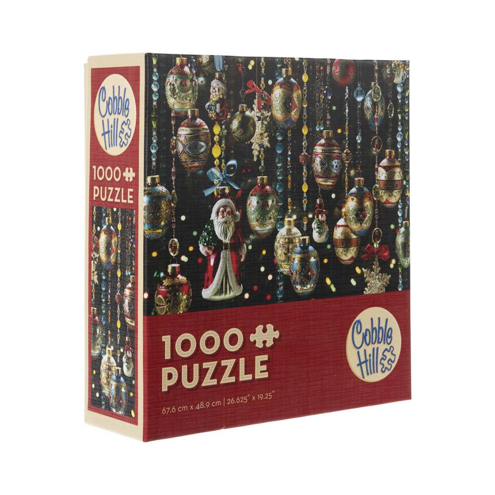 Cobble Hill Small Box 1000pc Puzzle - Christmas Ornaments-TCG Nerd Main image