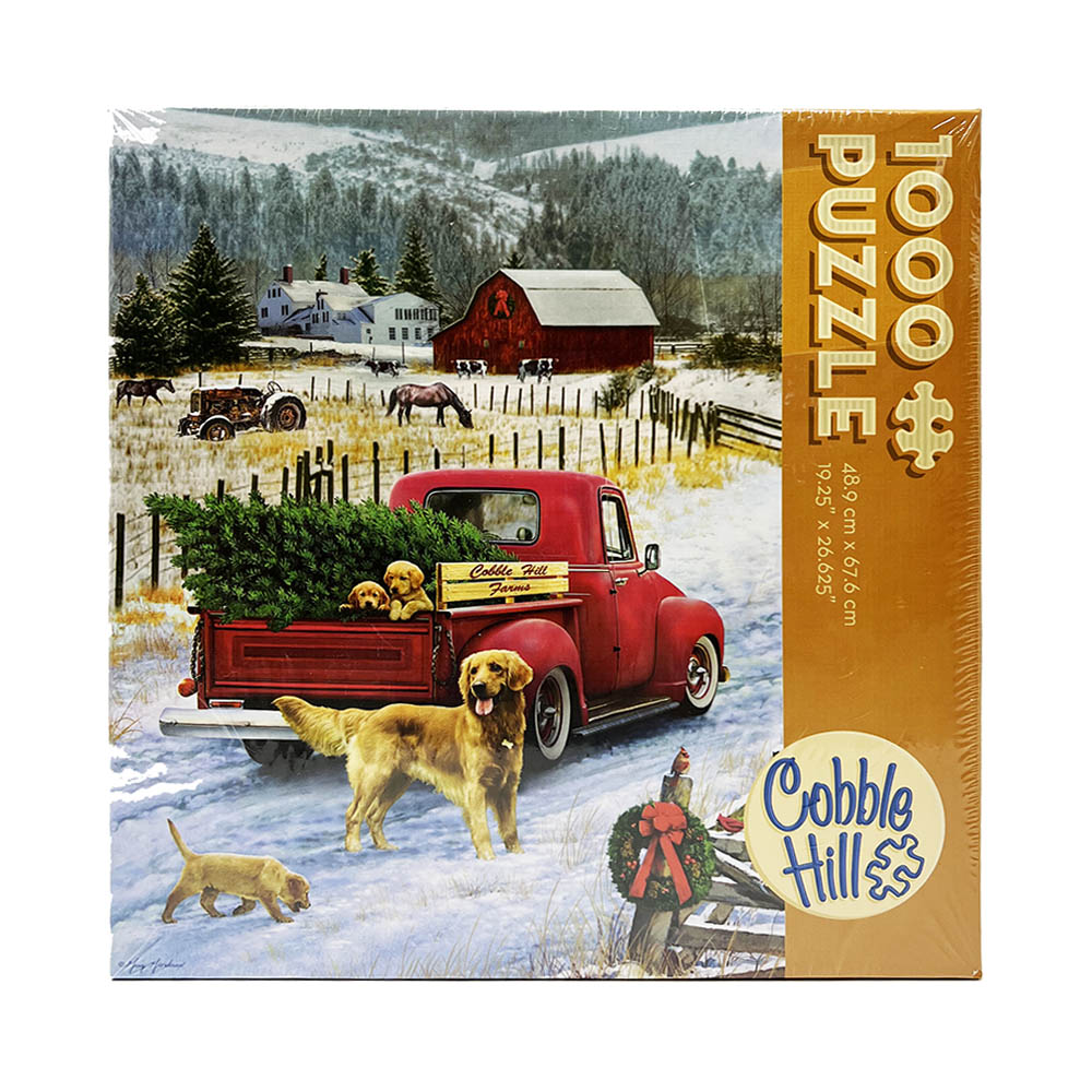 Cobble Hill Small Box 500pc Puzzle - Christmas on the Farm Main image