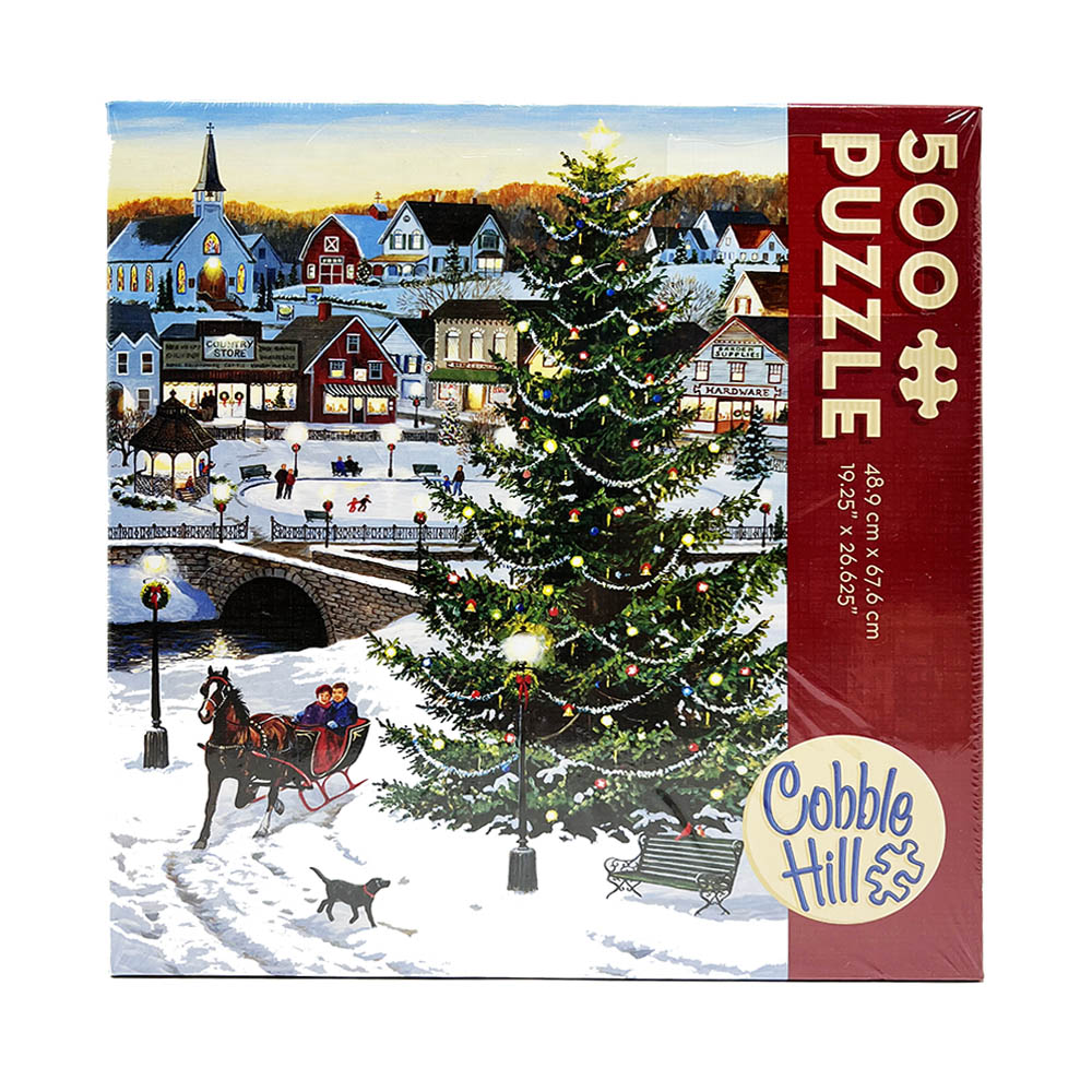 Cobble Hill Small Box 500pc Puzzle - Village Tree Main image