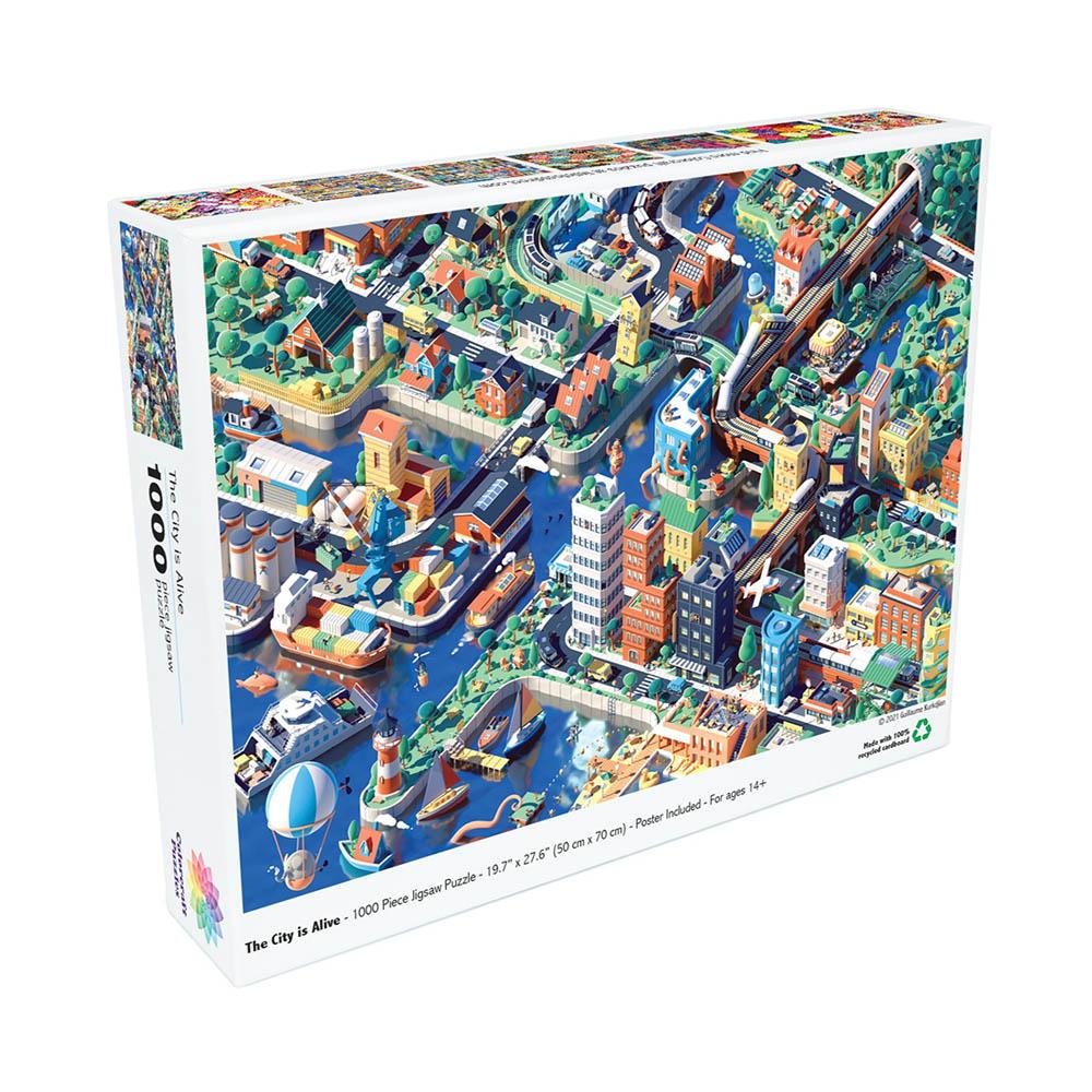 Colorcraft 1000pc Puzzle - The City is Alive-TCG Nerd Main image