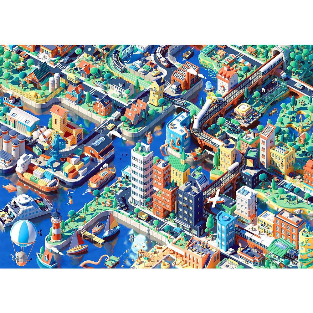 Colorcraft 1000pc Puzzle - The City is Alive Secondary image